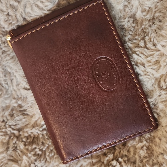 Cuoieria Fiorentina Leather Wallet With Clip - Picture 1 of 11